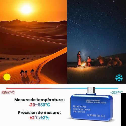Caméra thermique usb pour - caméra,