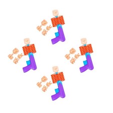  4 Count Poings Télescopiques À Ressort Jouet De Rétractable D'enfant