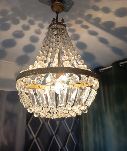Ancien lustre laiton et - ancien,