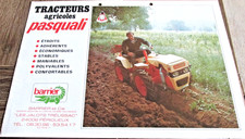 Catalogue, brochure, brochure tractors PASQUALI - agricultural mini tractors