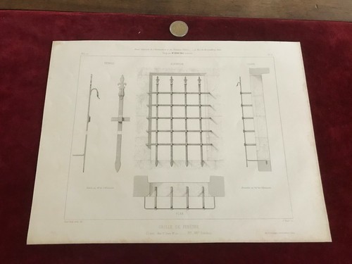 Antique architect engraving - antique,