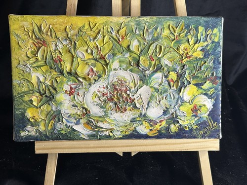 Huile sur toile couteau - huile,