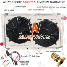 3 Rangées Radiateur Shroud