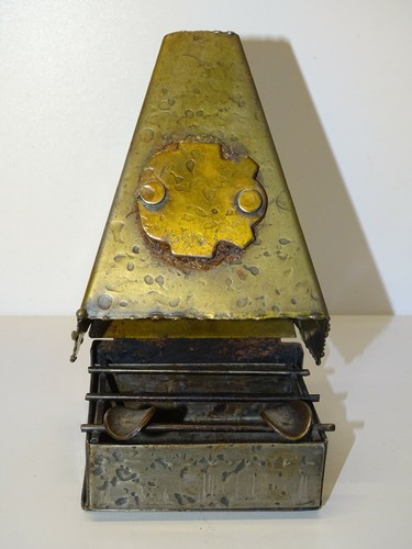 Cendrier forme cheminee metal - -cendrier,