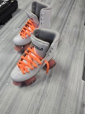 Impala Quad Roller Skates , Size 7 - White With Orange Laces-New  Never Used