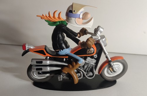 Figurine moto résine joe - figurine,