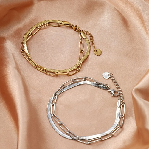 Bracelet double rang femme - bracelet,