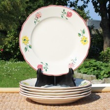 Villeroy & Boch Set of 6 Antique 23.5cm Flat Plates Model 7401
