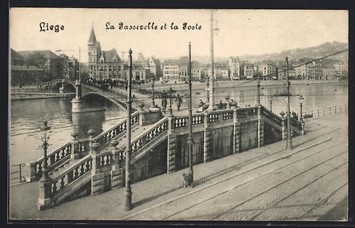Cpa liege passerelle et - cpa, la