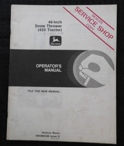 Original 1982 1983 john - 1982-1983, deere