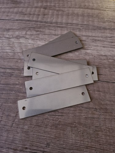 Plaques inox lot 25 - plaques, de