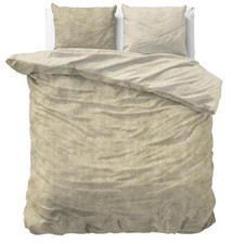 Housse de Couette Flanelle Chaude 140-200-240x220+Taies d'Oreiller 2-3pcs Taupe