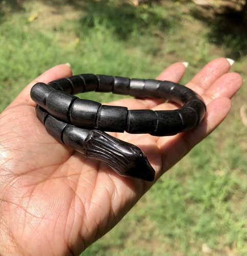 Bracelet serpent cobra bois - serpent, en