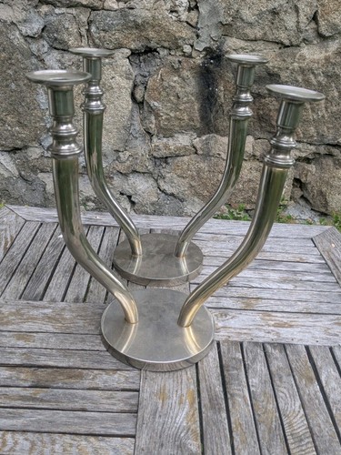 Paire bougeoirs vintage - de,