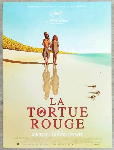 Tortue rouge affiche - la,