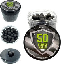100 x Premium Quality Hard Rubber Balls Paintballs Reballs 50 Cal. HDR50 T4E ...