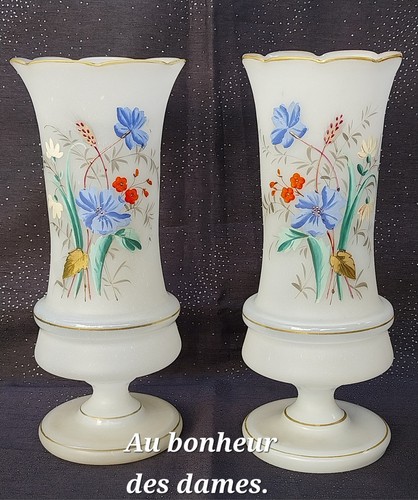Paire vases anciens en - vases,