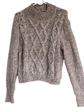 Pull femme en laine beige