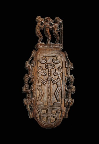 Sago tray asmat plateau - asmat,
