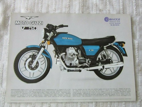 Brochure vente moto guzzi - brochure,