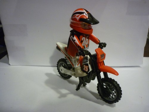 Playmobil moto trial rouge - trial,