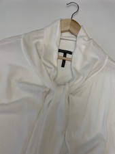 Cardigan femme Sarah Pacini tricot viscose mélangé cordon blanc taille unique