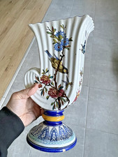 Vase faience de Gien décor