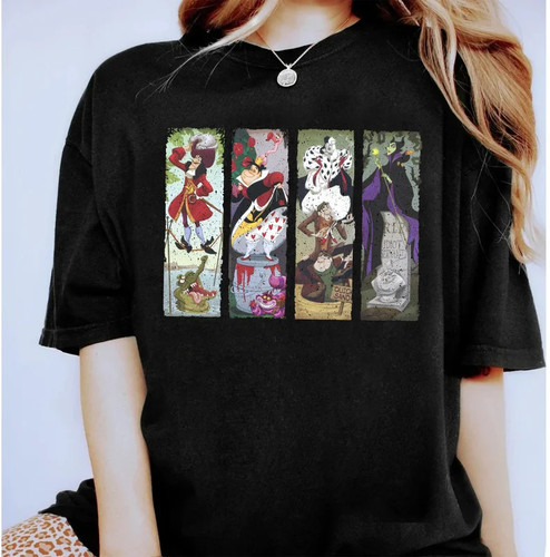 Disney villains black shirt - disney,