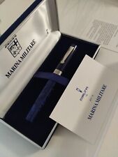 Rare Stylo Delta Italy Per La Marina Militare Rollerball Marbled Celluloïd Pen