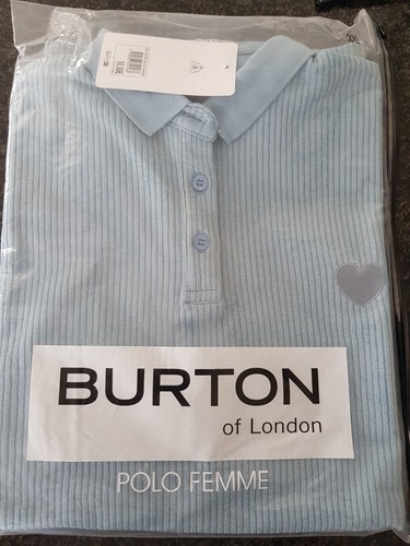 Polo bleu ciel - polo, taille