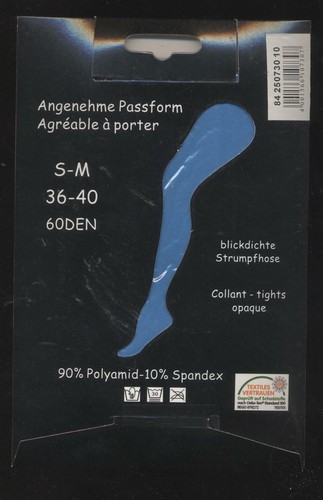 Neuf collant opaque - opaque, bleu