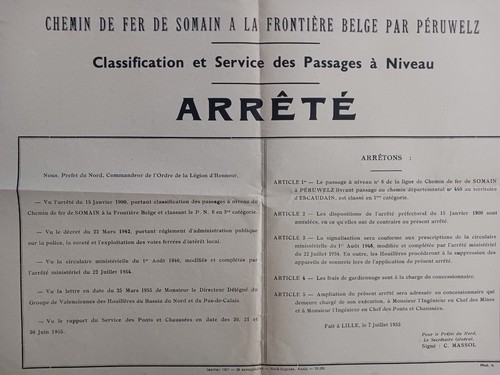 Affiche 1957 chemin fer - affiche, de