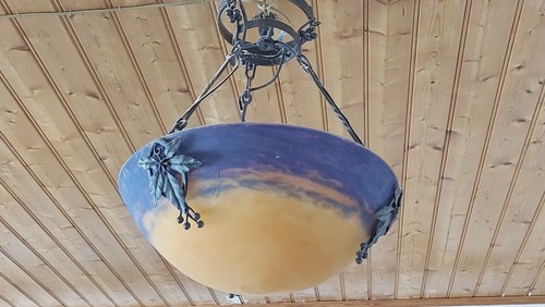 Lustre fer forge décor - lustre,