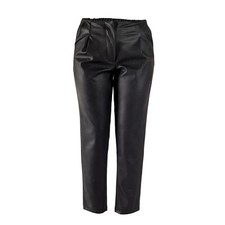 Pantalons Femme Casual en Cuir Synthetique Avec Poches Amérique Made Italie 0950