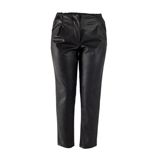 Pantalons femme casual cuir - pantalons, en