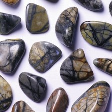 ★☆ JASPE PICASSO from USA - Rolled stones sold by 3 - 1 to 1.5 cm ☆★