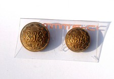 RARE 2 ANTIQUE NUMBERED LIVERY UNIFORM BUTTON 3 INITIAL LETTER "EPE" 15.18mm