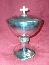 ANCIEN CIBOIRE METAL INOX ET