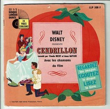 CENDRILLON Vinyle 33T 17cm