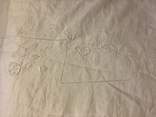 drap ancien en fil de lin