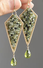 Boucles d'oreilles bijoux en argent sterling 925 pierre précieuse...