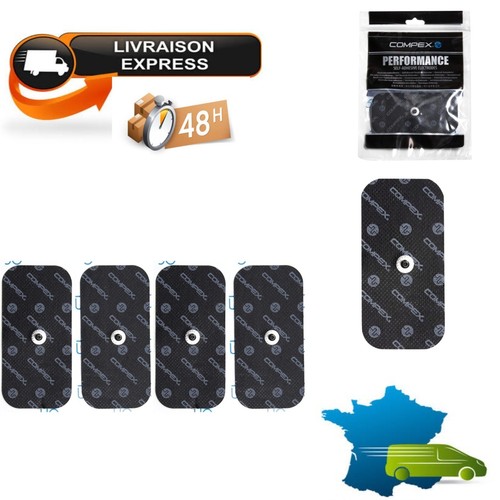 Compex électrodes noires - noires, snap