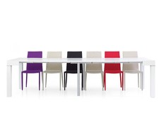 Table Console Extensible Blanc