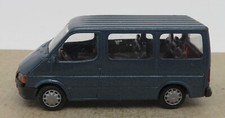 rare RIETZE HO 1/87 FORD TRANSIT bleu foncé métal MINIBUS BUS #20520 NO BOX