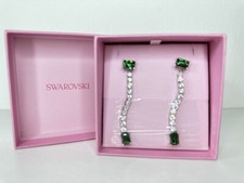 Boucles d'oreilles goutte Swarovski Matrix 5665786 vert rhodié - Excellent état