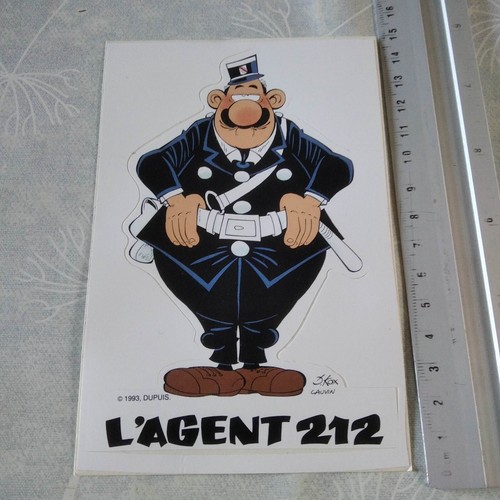 Sticker agent 212 dupuis - l'agent,