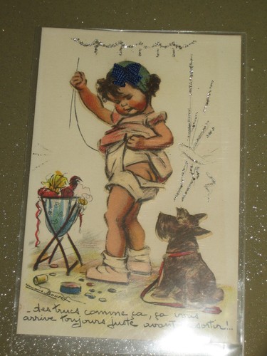 Carte postale germaine - carte, bouret