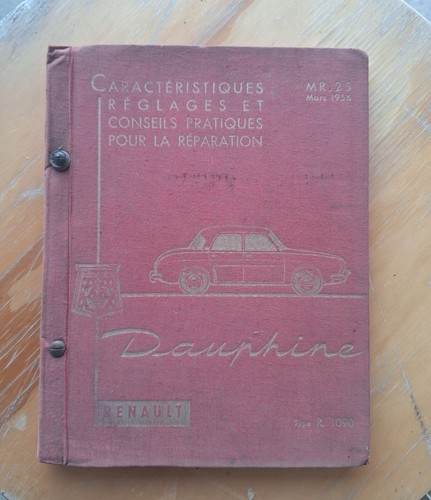 Renault dauphine mr25 manuel - renault,