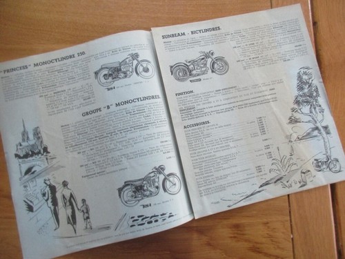 Catalogue motos bsa 1956 - motos,