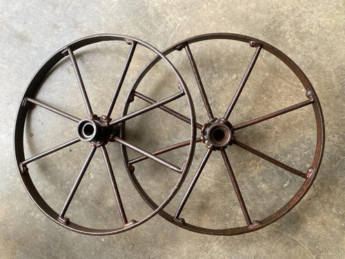 Roues charette en fer - 2,